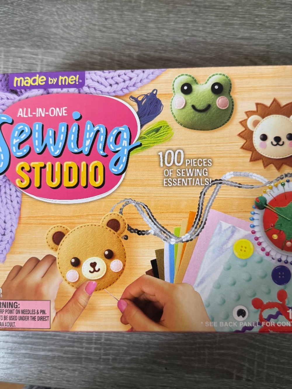 Made By Me All in-One Sewing Studio 100 Piece Kids Craft Kit Age 6+ New